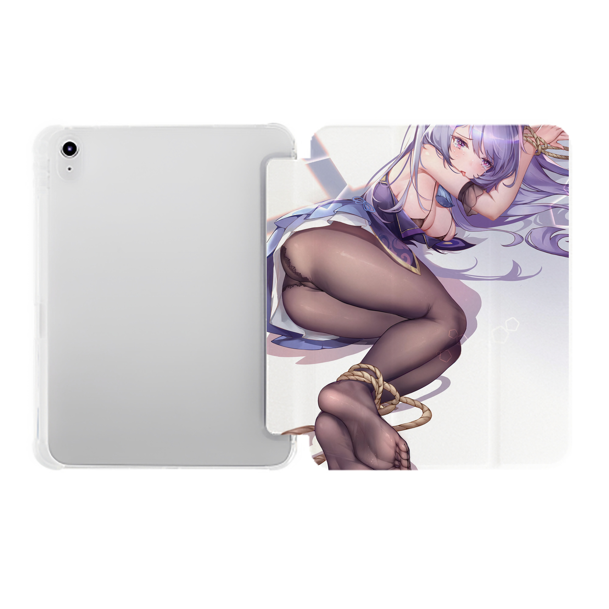 げんし神 genshin IPad ケース ペン収納付き 三つ折りスタンド PUレザー×シリコン 対応機種9.5/10.5/10.9インチ